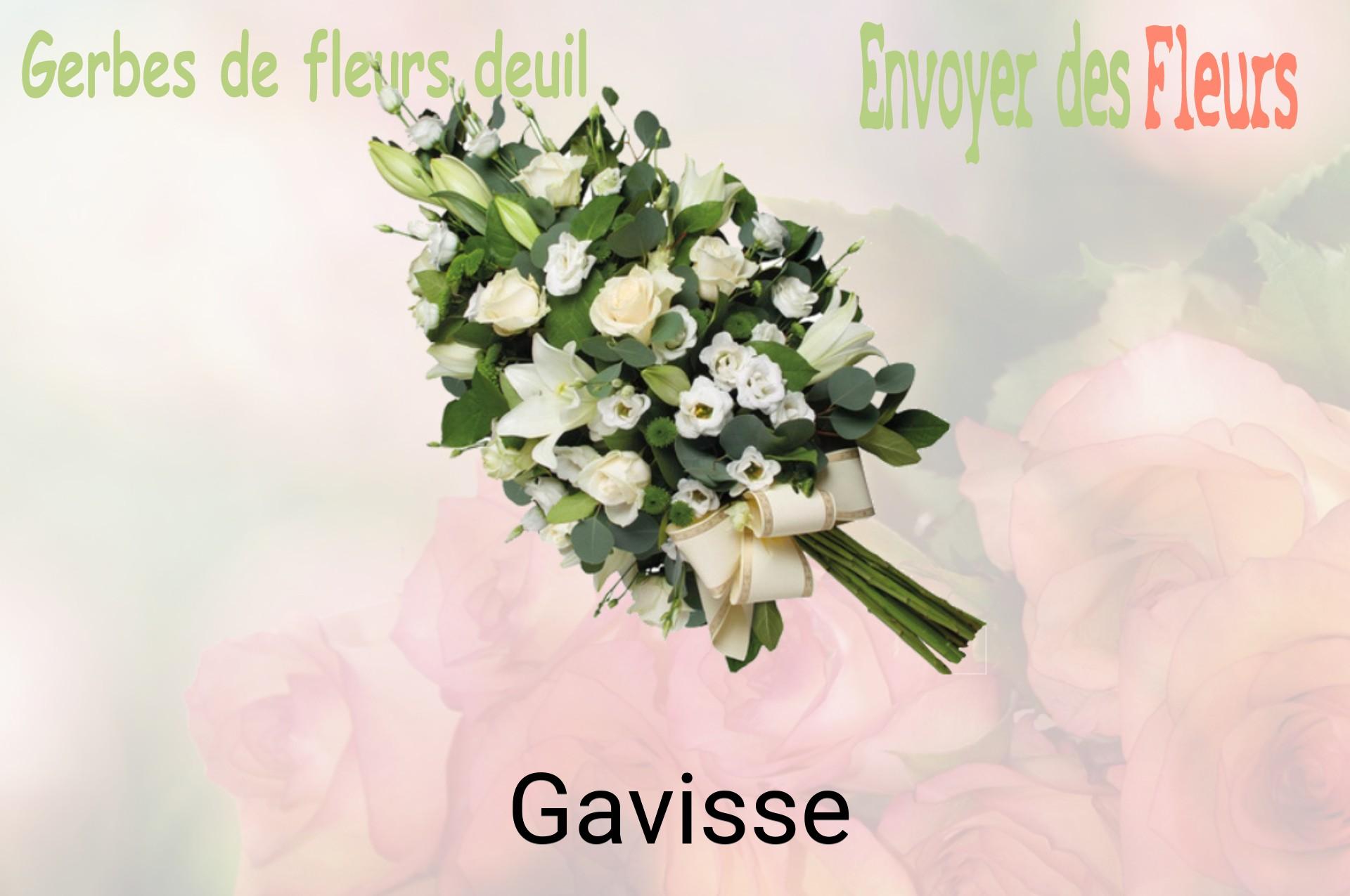 Gerbe de fleurs de deuil livrée à Gavisse